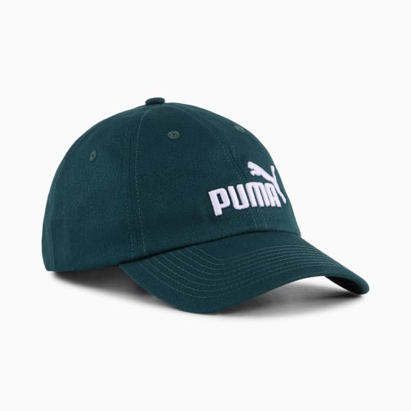Puma Mens Essential Logo Cap In Blue Green