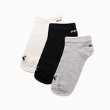 Puma Womens 3 Pack Low Cut Soks In White & Black