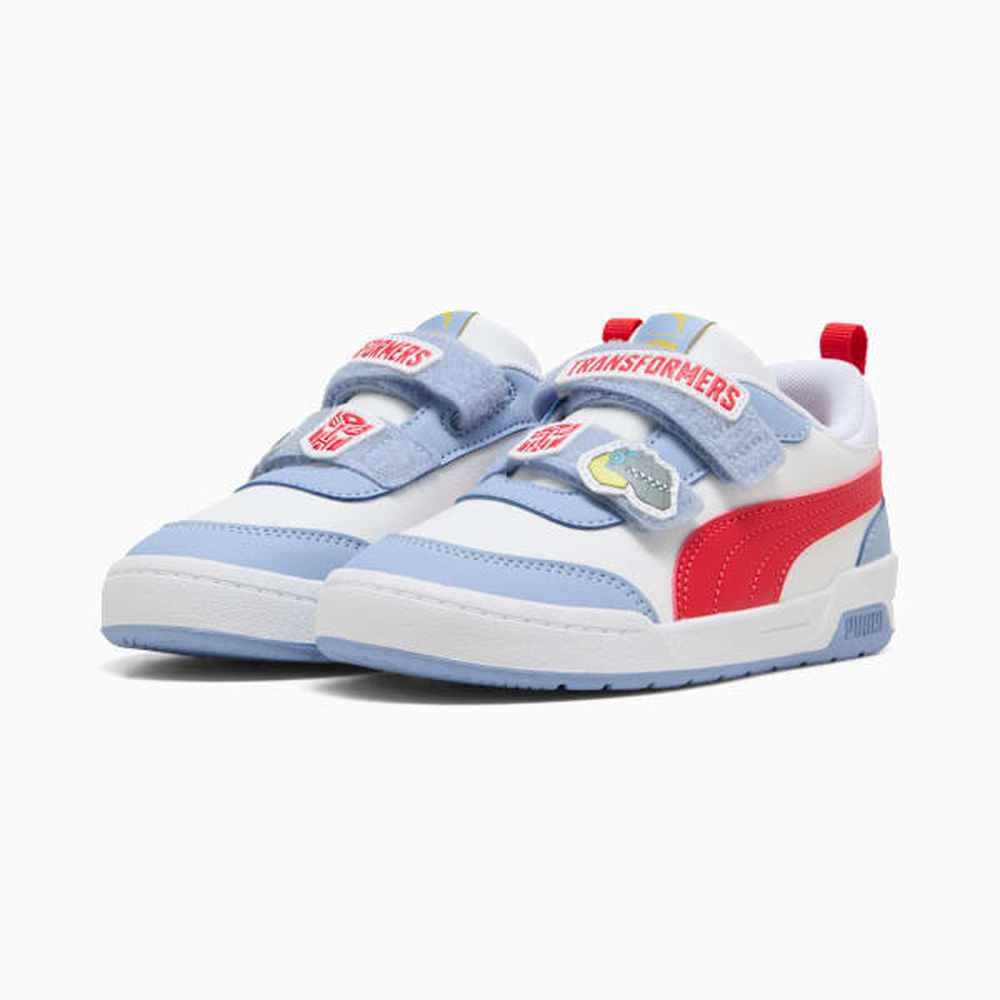 Puma Boys Transformers Multiflex 2 Shoes In Shoes In White & Blue