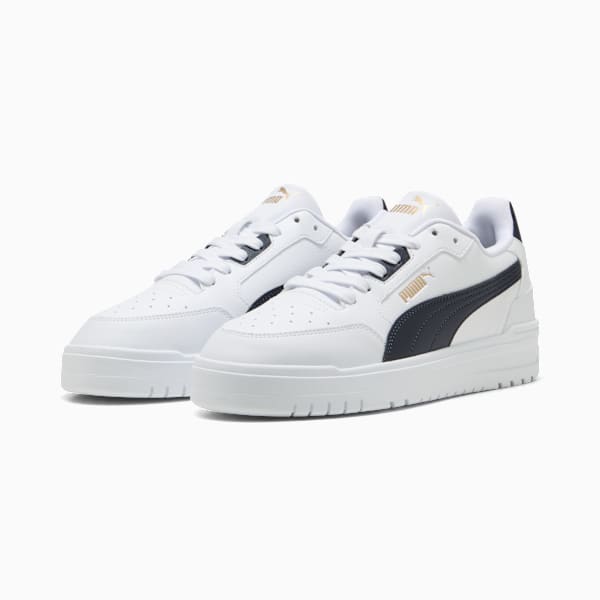 Puma Mens Shuffle Downtown Sneakers In White And Navy