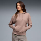 Puma Womens Script Comfort Hoodie In Sandstone