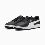 Puma Mens Court Classic Clean Shoes In Black & White
