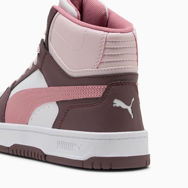 Puma Girls Rebound Slam Mid Ac+ Inf Shoes In Rosewood