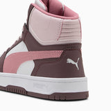Puma Girls Rebound Slam Mid Ac+ Inf Shoes In Rosewood