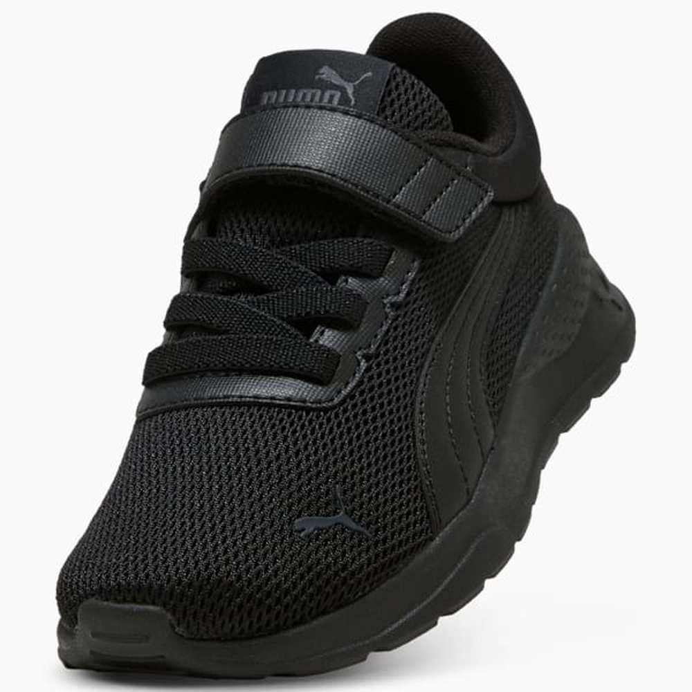 Puma Boys Anzarun Vivid Ac+ Infants Shoes In Black