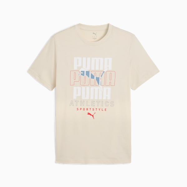 Puma Mens Alpine Snow Graphic Stacked Tee