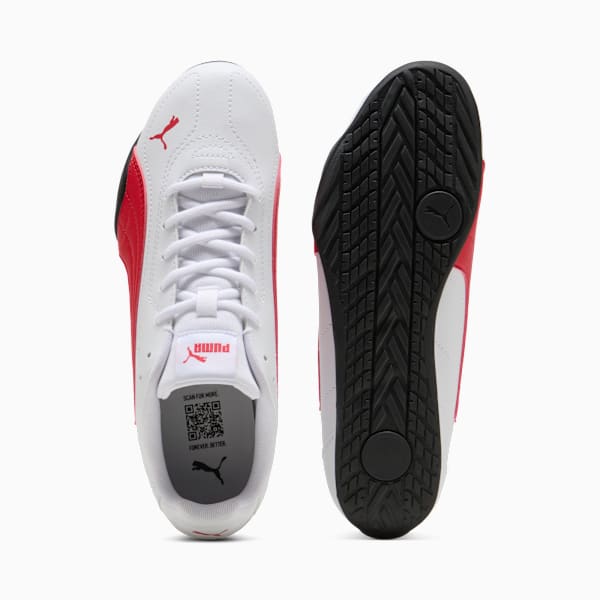 Puma Mens Catch Shoes In White & Red