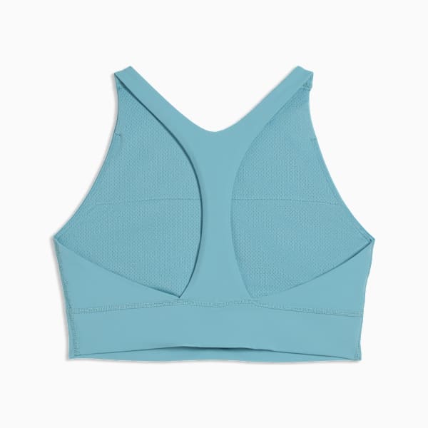 Puma Womens Shapeluxe High Neck Bra Sea Blue