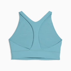 Puma Womens Shapeluxe High Neck Bra Sea Blue