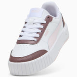 Puma Girls Carina Mia Shoes In White & Mauve