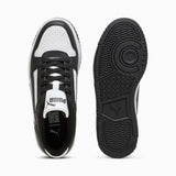 Puma Unisex Rebound Slam Lo Junior Shoes In Black & White