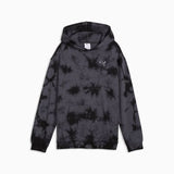 Puma Unisex Elevated Relaxed Tie-Dye Hoodie In Black