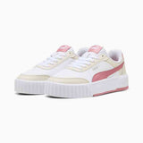 Puma Womens Carina Mia Sneakers In White/Dusky Rosewood/Alpine Snow