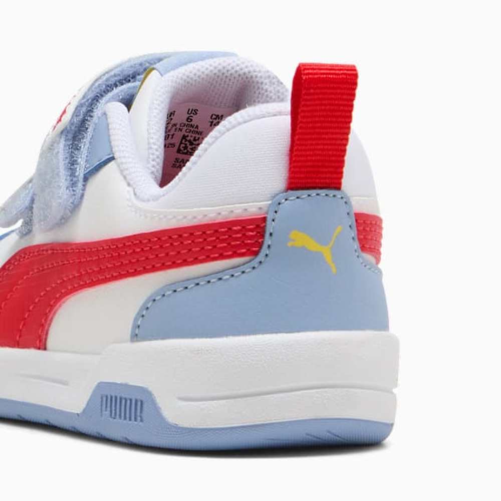 Puma Boys Transformers Multiflex 2 Infants Shoes In White & Blue