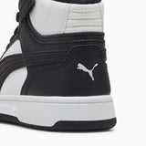Puma Boys Rebound Slam Mid Jr Sneakers In Puma White/Puma Black