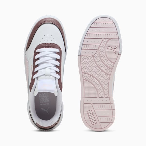 Puma Girls Carina Mia Shoes In White & Mauve