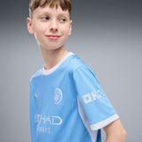 Puma Boys Manchester Fc Jersey Rwplica T-Shirt In Light Blue
