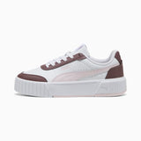 Puma Girls Carina Mia V Infants Shoes in White & Mauve