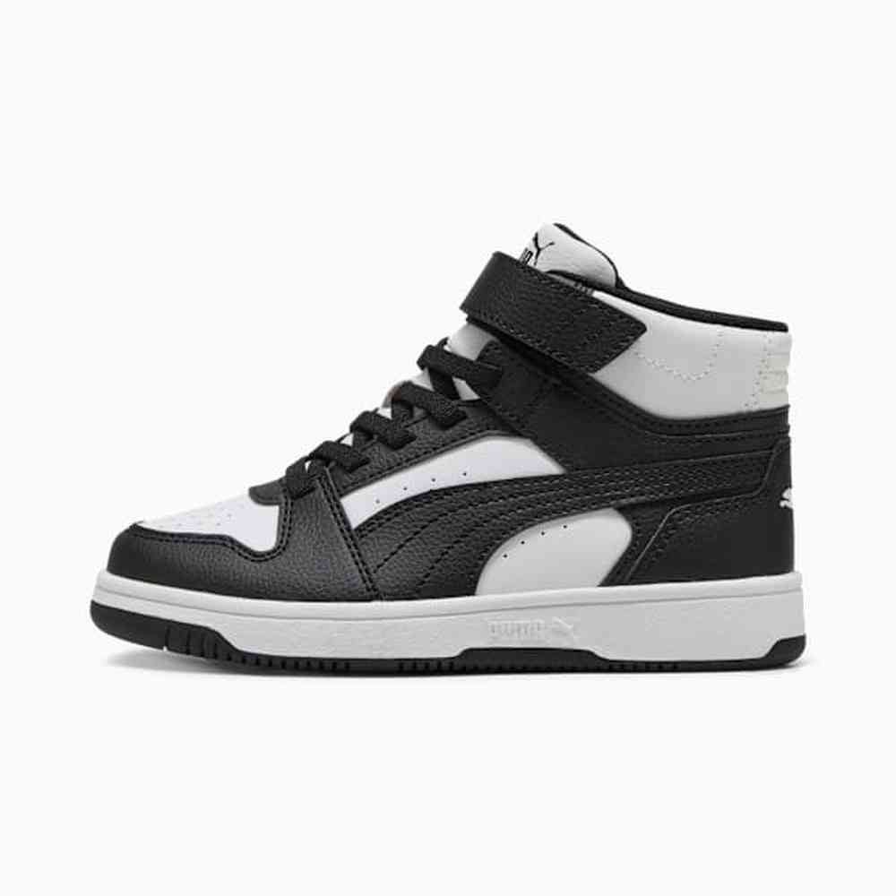 Puma BoysRebound Slam Mid Jr Sneakers In White/Black