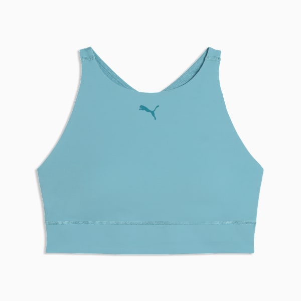 Puma Womens Shapeluxe High Neck Bra Sea Blue