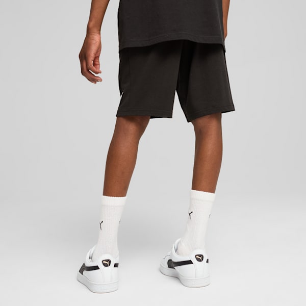 Puma Boys Essential No.1 Logo Track Shorts In Black