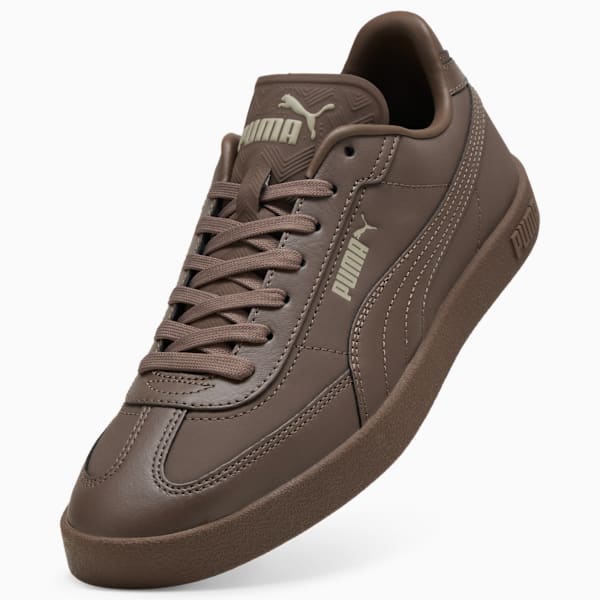 Puma Mens Club Era Leather Shoes In Bronze