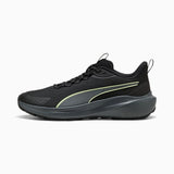 Puma Mens Skyrocket Lite Trail Sneakers In Black/Dark Gray/Apple Spritz