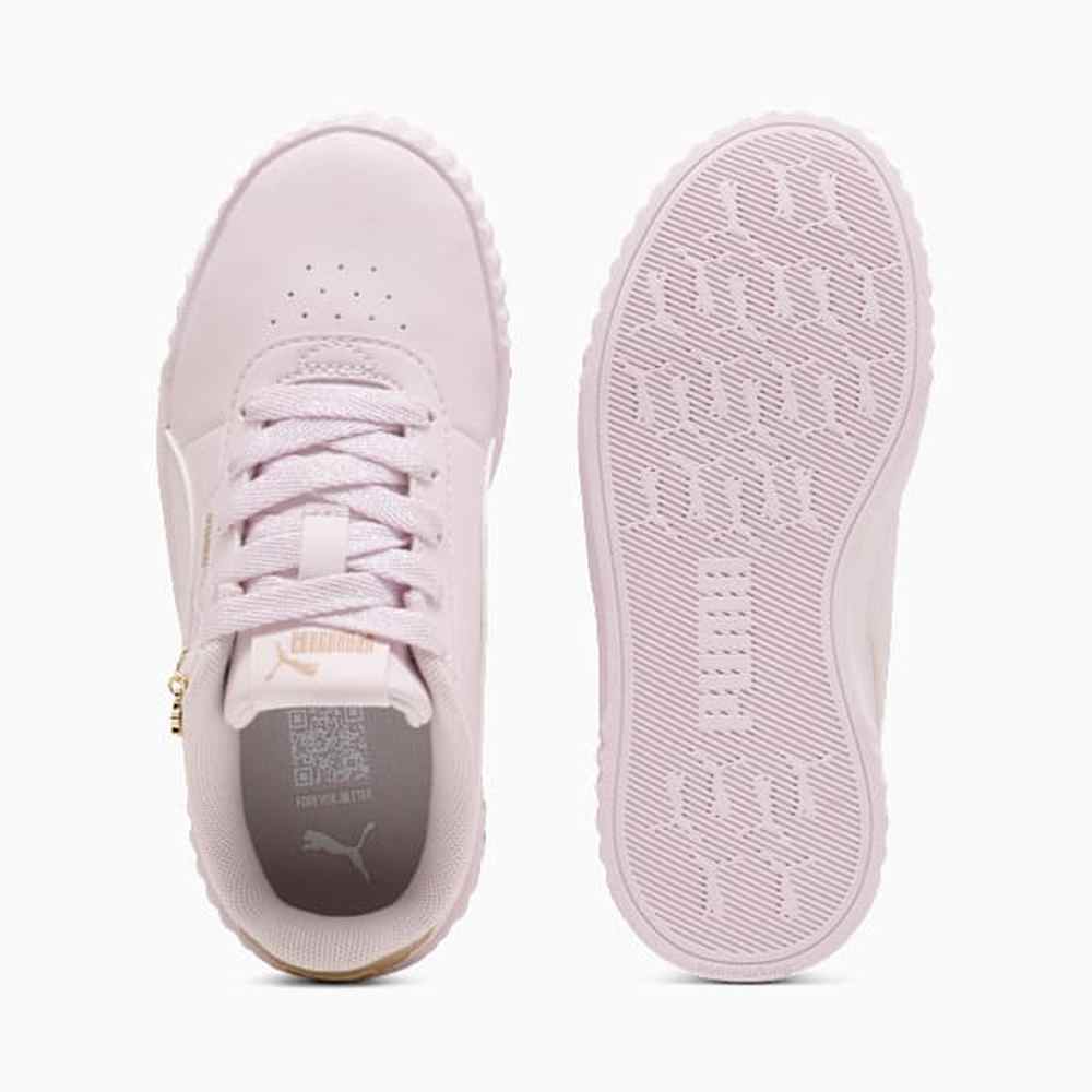 Puma Girls Carina 3.0 Charm PS Sneakers In Pink/Gold