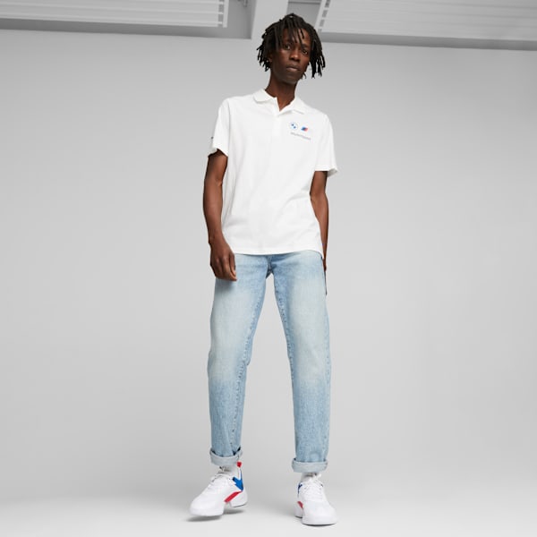 Puma Mens White Bmw Ess Polo Mms