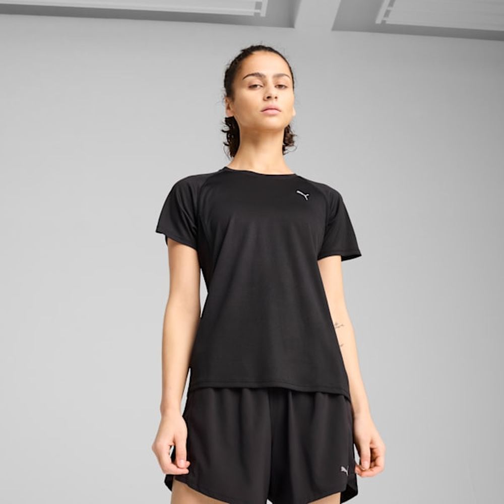 Puma Womens Run Velocity T-Shirt In Black