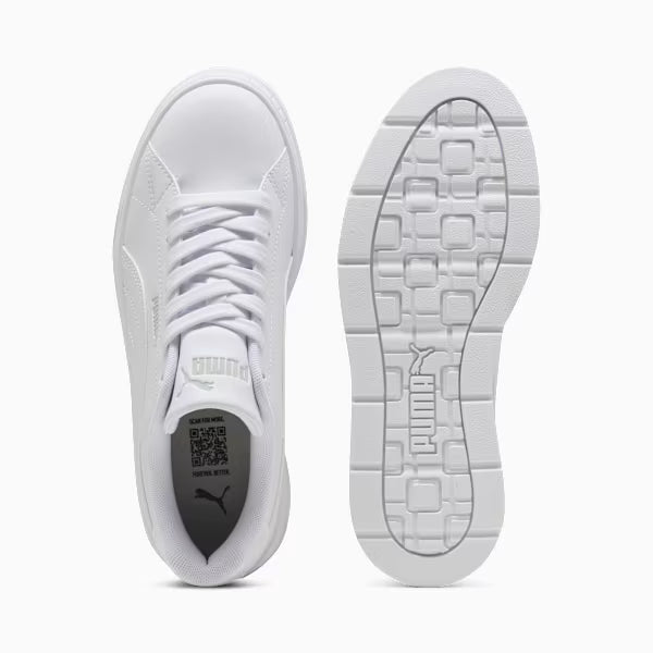Puma Karmen Classic Sneaker In White & Grey