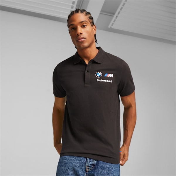 PUMA MENS BMW ESS POLO MMS SHIRT BLACK -