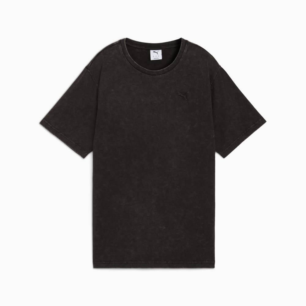 Puma Womens Elevated Washed T-Shirt In Black