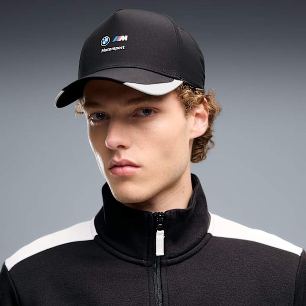 Puma Mens BMW Motorsport Baseball Cap In Black/White