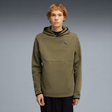 Puma Unisex Tech Hoodie in Dark Green