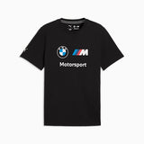 Puma Mens Bmw Mms Ess Logo Tee Black