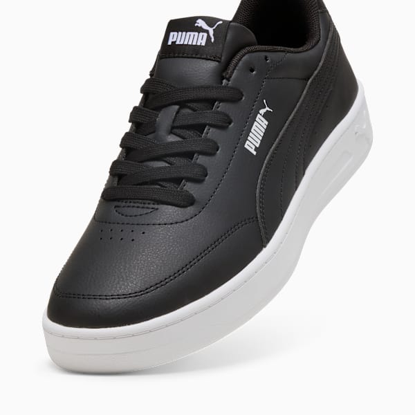Puma Mens Court Classic Clean Shoes Black