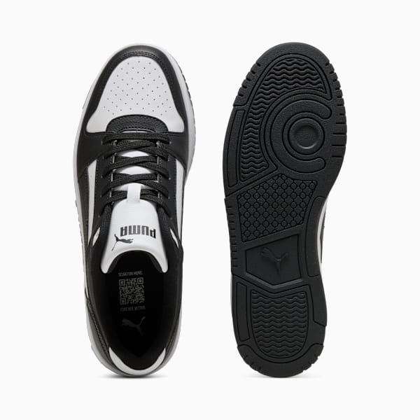 Puma Unisex Rebound Slam Low Shoes In Black & White