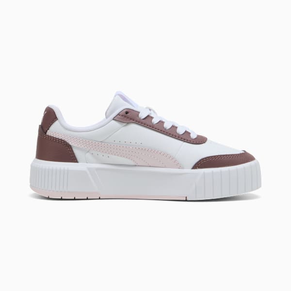 Puma Girls Carina Mia Shoes In White & Mauve