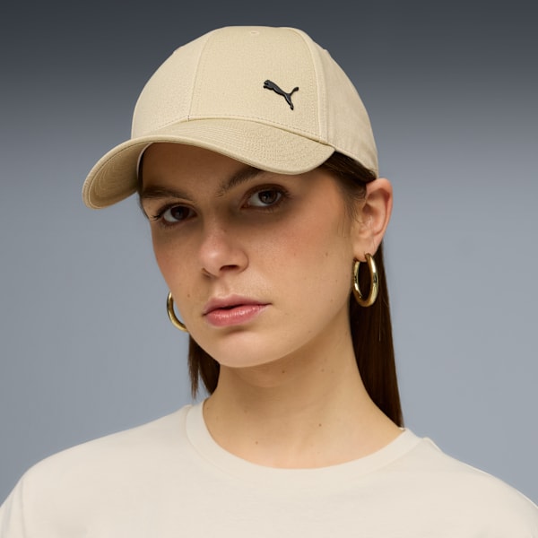 Puma Unisex Essentilas Elevated Metal Cat Baseball Cap In Toast