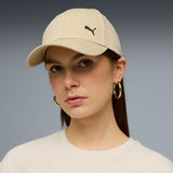 Puma Unisex Essentilas Elevated Metal Cat Baseball Cap In Toast