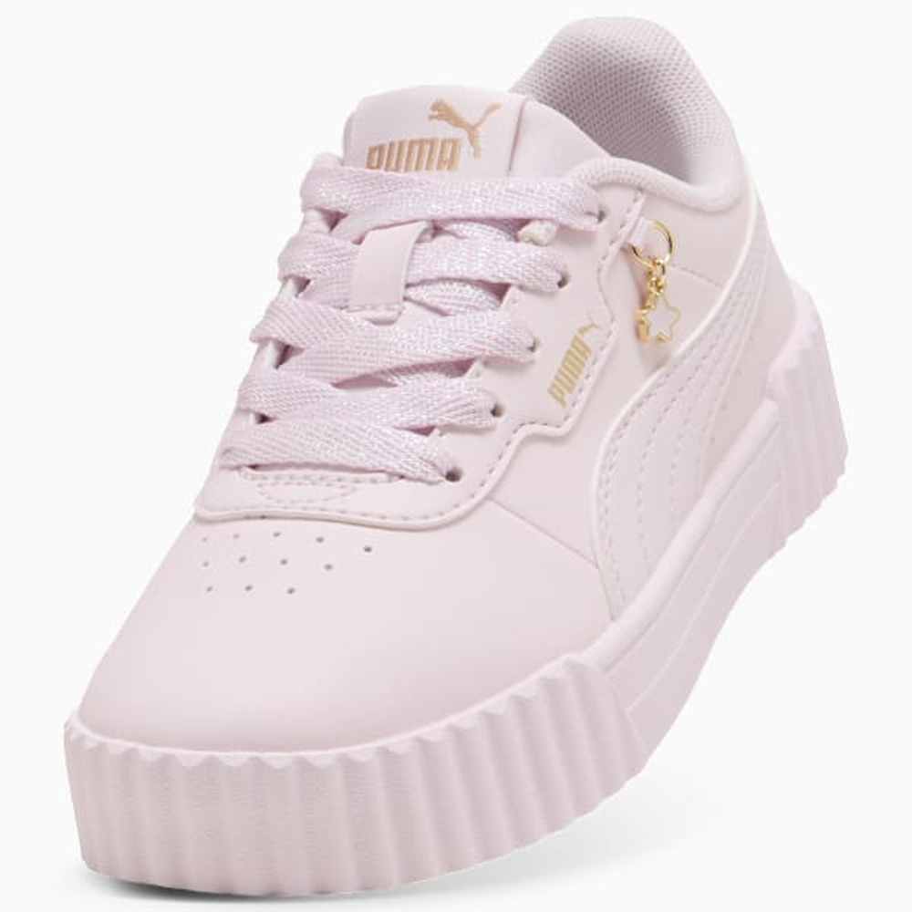 Puma Girls Carina 3.0 Charm PS Sneakers In Pink/Gold