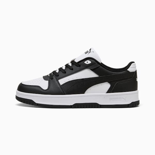 Puma Unisex Rebound Slam Low Shoes In Black & White