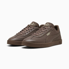 Puma Mens Club Era Leather Shoes In Bronze