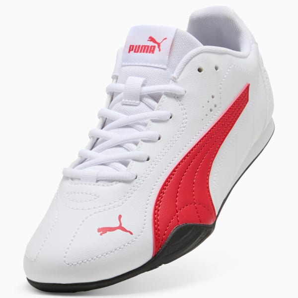 Puma Mens Catch Shoes In White & Red