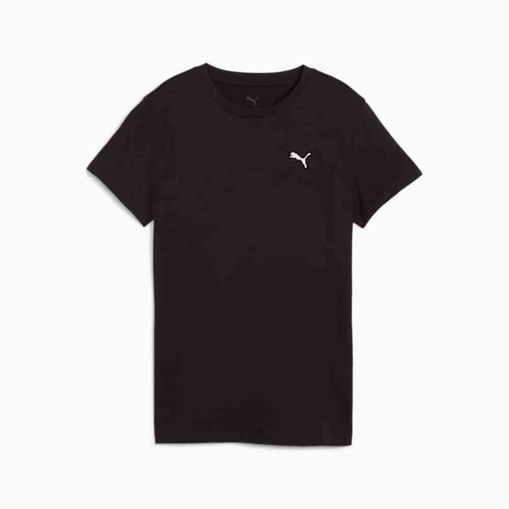 Puma Womens Essential Short Sleeves T-Shirt In Black