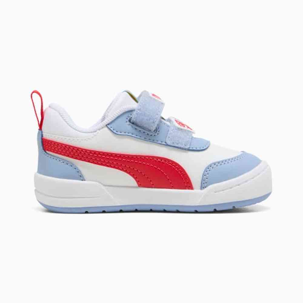 Puma Boys Transformers Multiflex 2 Infants Shoes In White & Blue