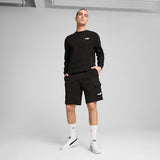 Puma Mens Black Ess No.1 Logo Cargo Shorts