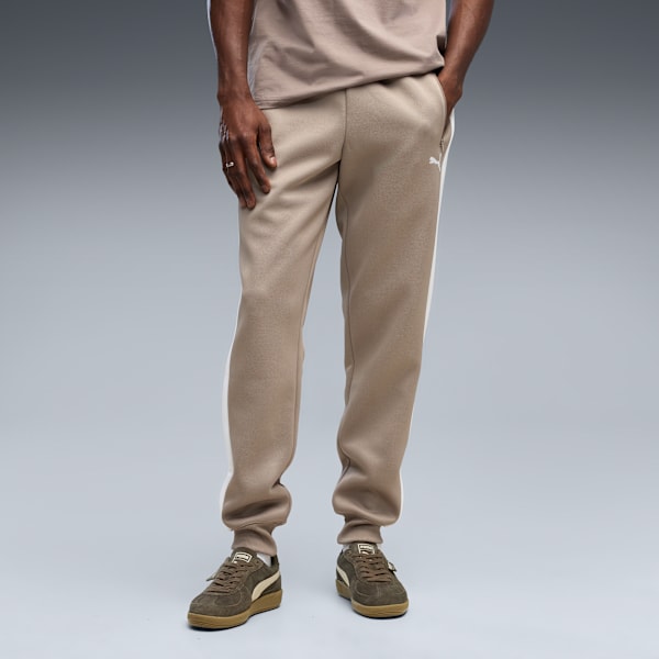 Puma Mens T7 Poly Knitted Pants In Mouse Grey