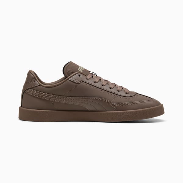 Puma Mens Club Era Leather Shoes In Bronze